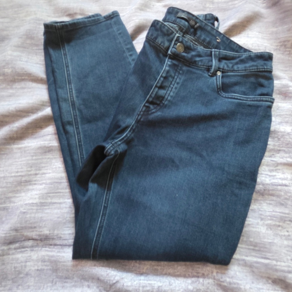 prAna Women Dark Wash Organic Cotton Stretch Jeans Size 8/29 High Rise